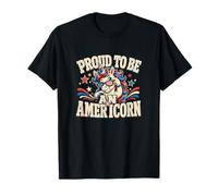 Americorn Día de la Independencia Unicornio 4 de Julio 250 años USA Camiseta