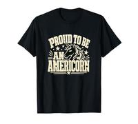 Americorn Día de la Independencia Unicornio 4 de Julio 250 años USA Camiseta