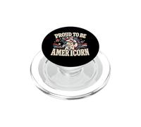 Americorn Día de la Independencia Unicornio 4 de Julio 250 años USA PopSockets PopGrip para MagSafe