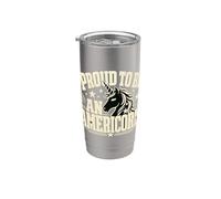 Americorn Día de la Independencia Unicornio 4 de julio 250 años USA Vaso térmico de acero inoxidable de doble pared