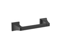 Amerock BH36021MB | Portarrollos de papel higi nico pivotante de doble poste, negro mate | Porta rollos de papel higi nico de 224 mm (8-13/16 pul