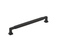 Amerock BP36890FB - Tirador de gabinete de estatura, 224 mm de centro a centro, negro mate