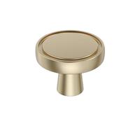 Amerock Destine BP36857BBZ - Pomo dorado champán para gabinete, 35 mm de diámetro, herrajes para gabinetes de cocina, herrajes para muebles, manija de cajón