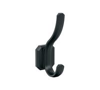 Amerock Granlyn - Gancho de pared decorativo de doble punta, color negro mate