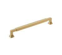 Amerock | Mango de gabinete | Bronce champán | 8-13/16 pulgadas (224 mm) de centro a centro | Estatura | Paquete de 1 unidad | Jaladera de cajón | Asa de gabinete | Herrajes para gabinete