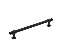 Amerock | Mango de gabinete | Negro mate | 7-9/16 pulgadas (192 mm) de centro a centro | Winsome | 1 paquete | Jaladera de cajón | Asa de gabinete | Herrajes para gabinete