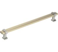 Amerock Overton BP36684BBZG10 - Tirador de gabinete de 224 mm de centro a centro, color champán dorado/níquel satinado, BP36684BBZG10