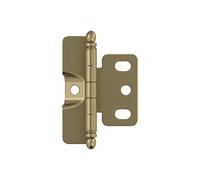 Amerock PK3175TBBBZ | Cabinet Hinge | 3/4 in. (19 mm) Door Thickness | Full Inset | Full Wrap | Ball Tip | Golden Champagne | Kitchen Cabinet Door Hinge | Single Hinge | Functional Hardware