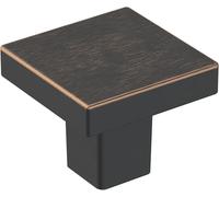 Amerock | Pomo de gabinete | Bronce aceitado | 1-3/16 pulgadas (30 mm) de longitud | Monumento | Paquete de 1 | Pomo de cajón | Herrajes para gabinete