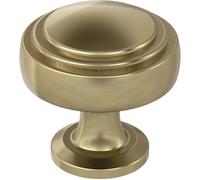 Amerock | Pomo de gabinete | Champán dorado | Pomo de cajón de 32 mm de diámetro | Winsome | Herrajes de cocina y baño | Herrajes para muebles