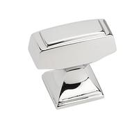 Amerock | Pomo de gabinete | Cromo pulido | 32 mm de longitud | Mulholland | 1 paquete | perilla de cajón | Herrajes para gabinete