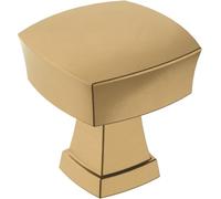 Amerock Pomo para gabinete, bronce champán, 32 mm de longitud, estatura, 1 paquete, perilla de cajón, accesorios para gabinete