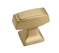 Amerock Pomo para gabinete, bronce champán, 32 mm de longitud, Mulholland, 1 unidad, perilla de cajón, accesorios para gabinete