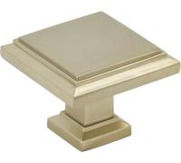 Amerock Pomo para gabinete, color champán dorado, 32 mm de longitud, 1 unidad, pomo de cajón, accesorios para gabinete