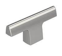 Amerock Pomo para gabinete, cromo pulido, 2-1/2 pulgadas (64 mm) de longitud, Riva, 1 paquete, perilla de cajón, accesorios para gabinete