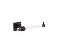 Amerock | Portarrollos de Papel higiénico | Bronce Transparente/aceitado | Glacio| Soporte para pañuelos de un Solo Poste | Accesorios de baño | Accesorios de baño