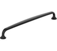 Amerock Renown BP36986FB - Tirador de gabinete negro mate de 192 mm de centro a centro, color negro mate