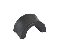 Amerock Tirador de dedo para gabinete, negro mate, 32 mm de centro a centro, concéntrico, paquete de 1, tirador de cajón, asa de cajón, herrajes para gabinete