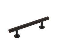 Amerock | Tirador de gabinete | Bronce aceitado | 3-3/4 pulgadas (96 mm) de centro a centro | Radio| 1 paquete | Tirador de cajón | Manija de gabinete | Herrajes para gabinete