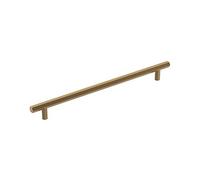 Amerock | Tirador de gabinete | Bronce champán | 10-1/16 pulgadas (256 mm) de centro a centro | Calibre | 1 paquete | Tirador de cajón | Manija de gabinete | Herrajes para gabinete