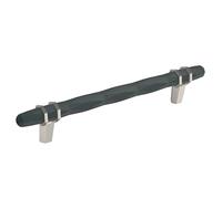 Amerock | Tirador de gabinete | Bronce negro/níquel satinado | 6-5/16 pulgadas (160 mm) de centro a centro | Londres | 1 paquete | Tirador de cajón | Asa de cajón | Herrajes para gabinete