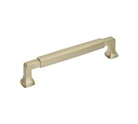 Amerock Tirador de gabinete, champán dorado, 160 mm de centro a centro, estatura, paquete de 1 unidad, manija de cajón, asa de cajón, herrajes para gabinete