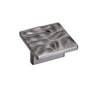 Amerock | Tirador de gabinete | Cromo negro | 32 mm (1-1/4 pulgadas) de centro a centro | Calathea | 1 paquete | Tirador de cajón | Tirador de cajón | Accesorios para gabinete