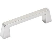 Amerock | Tirador de gabinete | Cromo pulido | 3-3/4 pulgadas (96 mm) de centro a centro | Blackrock | 1 paquete | Tirador de cajón | Tirador de cajón | Accesorios para gabinete