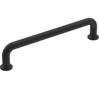 Amerock | Tirador de gabinete | Negro mate | 5-1/16 pulgadas (128 mm) de centro a centro | Factor | 1 paquete | Tirador de cajón | Manija de gabinete | Herrajes para gabinete
