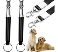 AMERRYAYUR Silbatos ultrasónicos para perros, frecuencia ultra amplia para todas las razas de perros, silbato profesional silencioso para entrenamiento de recuperación