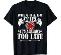 Ames DND When DM Game Master Smiles Tabletop RPG Tshirts Camisetas y Tops(Large)
