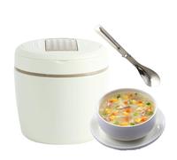 Amesor Aislada - Con Cuchara y Bolsa 1,2 L Acero Inoxidable al Vacío - Contenedores de Almuerzo Térmicos - Para Camping Playa Aire Libre Senderismo Escalada Viajes Trabajo Vacaciones Desplazamientos