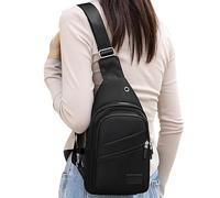Amesor Bandolera Para Mujer | Mochila Pequeña Bandolera Diaria - Impermeable Casual Mochila Mensajera Estilo para Deportes al Aire Libre Viajes Senderismo Carrera