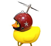 Amesor Bicicleta Squeeze Duck - Adornos Coche Pato Amarillo Goma | Bicicleta Pato exprimidor y decoración Luces Bicicleta para Motocicleta, Accesorios