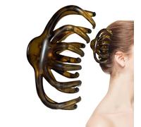 Amesor Grandes clips de garra de cabello, clips de mandíbula de cabello | Retro Big Big Unique Snylish Subbock - Linda abrazadera de cabello, clips de patas de peinado Jaw para el lugar de trabajo, la