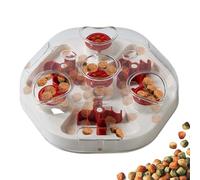 Amesor Juguetes De Golosinas para Perros | Juego de Alimentación Lenta con Hoyos para Golosinas - Juguete Canino Que Dispensa con Agujeros - para Entrenamiento De Comer Lento del