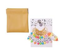 Amesor Marcadores de Punto Artístico, Marcadores para Tejer y Crochet con Contador de Vueltas, Numerados o Letras Accesorios Removibles para Manualidades