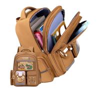 Amesor Mochila Escolar Capibara, Mochila Escolar Portátil Con Amplios Compartimientos, Bonito Estilo Universitario Para Mujeres Jóvenes Adolescentes Y Entorno Familiar