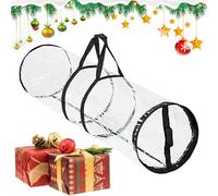 Amesor Organizador De Papel De Regalo,Organizador de Rollos | Bolsas Transparentes Con Asas Para Organizar Decoración En Fiestas Familiares