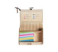 Amesor Tarjetas de Versículos Bíblicos | 90 Piezas con Caja de Madera y Código de Color | Escrituras Cristianas para Reflexión y Aliento Diario | Hombres y Mujeres