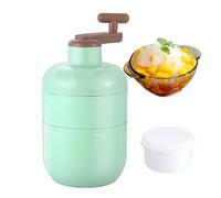 Amesor Triturador de Hielo,Raspadora Manual Con Manivela,Máquina Para Hacer Granizados Portátil De Acero Inoxidable | para Uso en el Hogar, la Cocina, la Preparación de Cócteles y Bebidas,