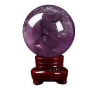 Amethyst Ball Feng Shui Ball Amethyst raw Stone Home Office Crystal Ornaments,90mm