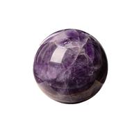 Amethyst Ball Sphere Polished Stone Orb for Divination Feng Shui Home Office Desk Decor,50mm