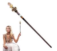 Amethyst Crystal Healing Wand - Role-playing Healing Crystal Wand 30cm | Wizard Wand Fine Handcrafted Amethyst Crystal Fairy Wand | Natural Wood And Crystal for Role-Playing Games, Catching Decoration