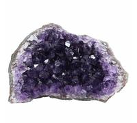 Amethyst Crystal Rock, Real Amethyst Stone, Natural Purple Crystals and Healing Stones, Amathesis Crystal Cluster Geode, Amatista Piedra Natural, Cuarzos Originales De Energia Y Piedras(0.55LB)