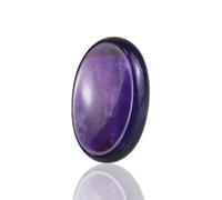 Amethyst Crystal Rock Worry Stones for Kids, Oval Palm Stone, Thumb Stone, Crystals and Healing Stones Quartz Bulk for Wicca, Reiki, Healing Energy, Chakra Stones, Witchcraft Supplies(1PCS)