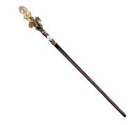 Amethyst Crystal Wand - Magic Crystal Stick, Fantasy Wizard Wand | Accesorio De Casting De Hechizos Para Niños, Adultos, Decoración Pagana, Disfraz De Halloween, Adorno De La Sala Del Tema Místico, Ev