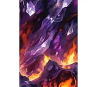 Amethyst Fire: Hardcover Lined Journal for Writing, Journaling, and Daily Reflection - 185 Pages from Pass Productions