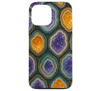 Amethyst Geode Crystal Slice Pattern for Rock Lovers Carcasa para iPhone 13 Pro MAX