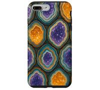 Amethyst Geode Crystal Slice Pattern for Rock Lovers Carcasa para iPhone 7 Plus/8 Plus